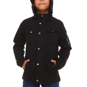 BOY'S UTILITY TWILL JACKET DETACHABLE HOOD